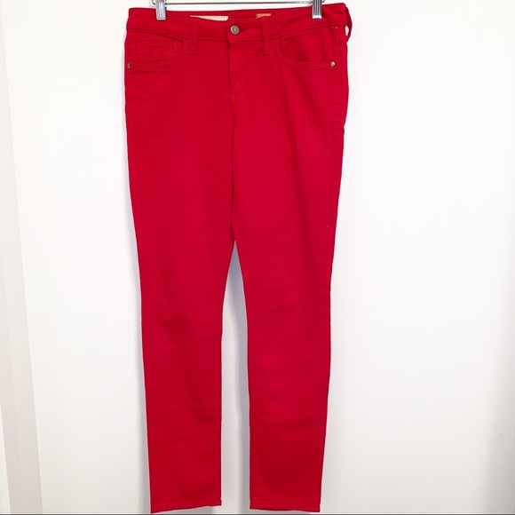 Anthro Pilcro & Letterpress Red STET Jeans-27 - Picture 4 of 8